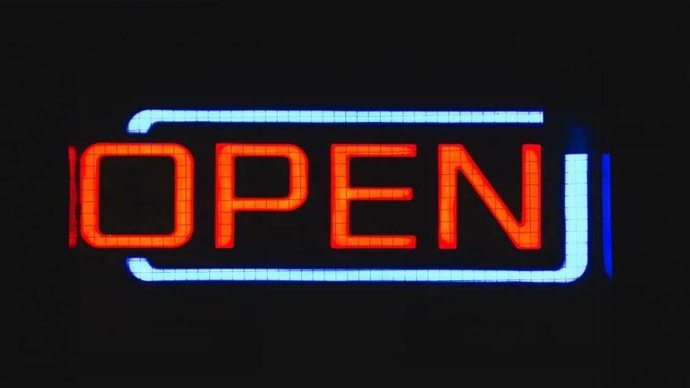 Open LED Sign